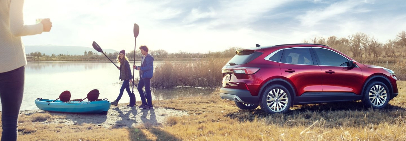 ford escape near body of water